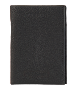 Burberry Folding Card Case, Leather, Black, MII, DB, 3*